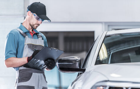 Certified Auto Service Worker Making Warranty Documentation