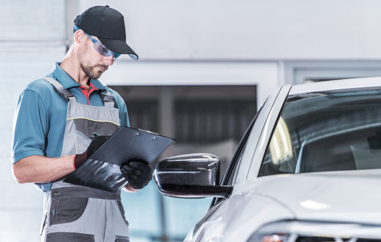 Certified Auto Service Worker Making Warranty Documentation